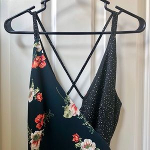 Topshop midi wrap dress